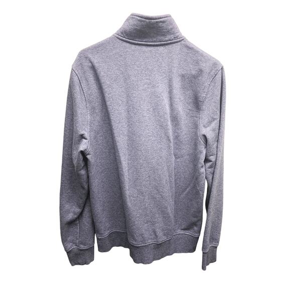 Michael Kors Mens 1/4 Zip Shoulder Spellout Gray Sweatshirt Size L - Picture 5 of 8